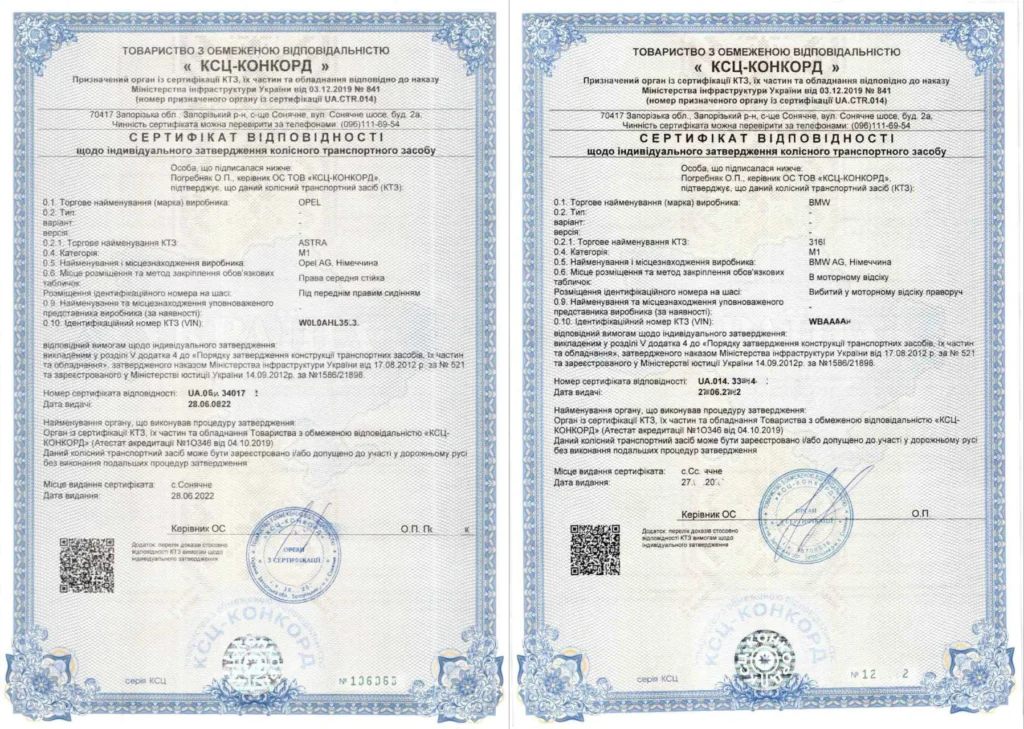 Сертифікація автомобіля Івано-Франківськ 2024